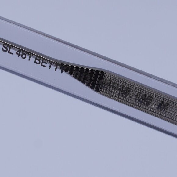 Saint Laurent SL461 BETTY 013 Sunglasses Grey Rectangle Frame, Violet Lenses - Picture 6 of 13